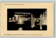 Brüssel Exposition 1935 - Automatik Chauffe Metro-Forst AK Ausstellung