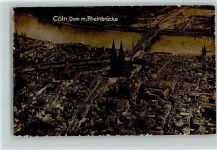 50667 W5000 Köln - Luftaufnahme Dom Rheinbrücke