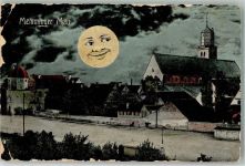 87700 W8940 Memmingen 1908 Gebrauchsspuren Mond Kirche Memminger Mau