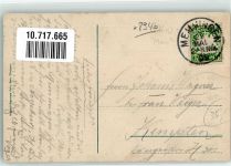 87700 W8940 Memmingen 1908 Gebrauchsspuren Mond Kirche Memminger Mau