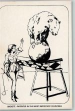Dressur mit einem Bären - Künstlerkarte Artist