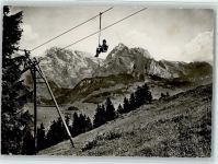 Alt St. Johann Ski- und Sessellift Alt St. Johann Sellamatt mit Säntis und Schafberg Sessellift