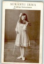 Irma Suranyi 11jährige Violinvirtuosin Geiger 1910