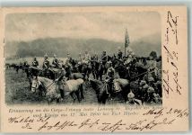 Verdun Erinnerung Corps-Übung am 12. Mai 1900 bei Fort Häseler Adel Kaiser Wilhelm II