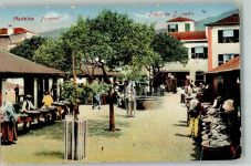Funchal 1921 Foto AK Marktszene