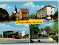 33449 W4831 Langenberg , Kr Gütersloh - Kirche Ortsansichten 4-Bildaufnahme