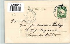 Serie 1091 Viel Glück Passepartout Hutmode Adelskorrespondenz Meissner & Buch 1900 Prägedruck