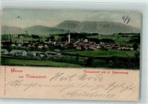 83317 W8221 Teisendorf 1901 - Ortsansicht mit dem Untersberg