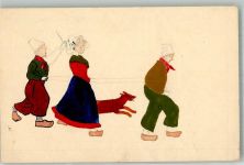 Hollandtrachten Handgemalt 1900