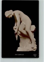 Die Quelle - Verlag GKV-B 108 K Skulptur (Erotik) 1918 Foto AK