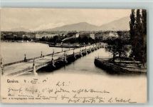 Genève Genf Brücke 1901