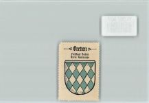75015 W7518 Bretten , Baden - Vignette Wappen Kaffee Hag ca 1920-1940