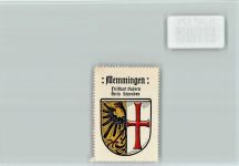 87700 W8940 Memmingen - Vignette Wappen Kaffee Hag ca 1920-1940
