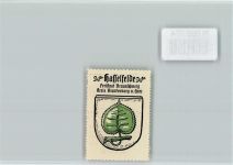 O3723 Hasselfelde Vignette Wappen Kaffee Hag ca 1920-1940 Vignette