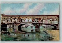 50100 Firenze Lithographie Ponte Vecchio