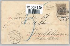 Württemberg - Wappen - 1901 AK Briefmarkenabbildung