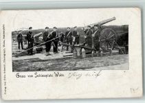 Schiessplatz Wahn - Kanonengeschütze 1904 AK Waffe