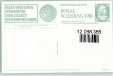 Nr. 13 - Royal Wedding 1981 AK Prinz Charles u. Diana