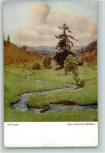 Das wandernde Bächlein - Bruckmann Nr. 46 AK Thoma, H. Künstlerkarte