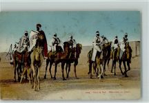 Dans le Sud - Meharistes au Desert - Kamelreiter - Volkstypen 1931 AK Afrikan. Volkstyp