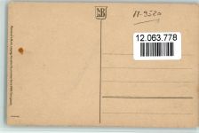 Serie 2695 Großer Baum, darunter wird Rast gemacht Meissner & Buch Künstlerkarte