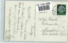 W8990 Lindau (Bodensee) Hafeneinfahrt mit Motorschiff Allgäu - Boderseeverlag Nr. 950 AK Bodenseeschiff 1933