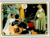 Hochzeitspaar in der Kirche Adel Schweden