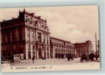 Bordeaux La Gare du Midi, Kutschen ca 1920 AK Bahnhof