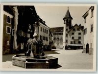 Maienfeld mit Rathaus Brunnen