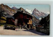 Zinal Paysage et le Besso Bäuerliches Leben