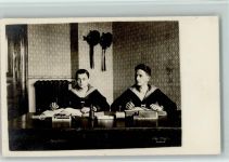 In der Schreibstube 1919 Fotokarte Marine