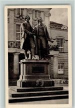 Weimar Goethe und Schillerdenkmal 1930 AK Schiller
