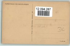 Dubi , Eichwald Forsthaus Schweissjäger ca 1924 AK Forsthäuser Forstwirtschaft