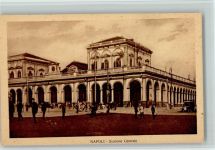 Napoli Stazione Centrale ca 1928 AK Kleine Flecken Bahnhof
