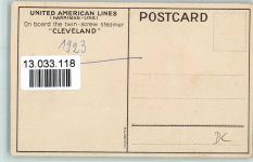 Harriman Line - Dampfer Cleveland litho Bohrdt, H.