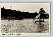 56867 W5589 Briedel - Schwimmbad, Strandbad , Wasserrutsche - Cornely Foto