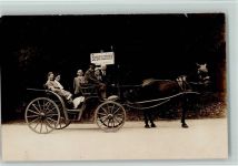 Landauer Kutsche 1925 Foto AK Kutsche