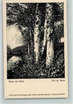 Hans am Ende - Tief im Moor - aus dem Kalender "Kunst und Leben" AK Kunst und Leben