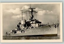 Kreuzer Leipzig Foto AK Marine WK II