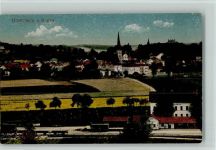 Ottensheim Bahnhof und Teilansicht vom Ort ca 1920 AK Eisenbahn