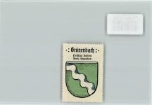 87730 W8944 Bad Grönenbach , Allgäu - Vignette Wappen Kaffee Hag ca 1920-1940