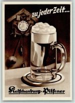 Ketschenburg Pilsener Kuckucksuhr Werbung Bier