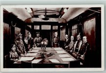 Signature de Armistic 1918 - Generäle an einem Tisch - Politik General