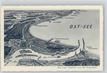 Vogelschau Usedom Landkarte