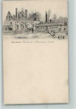 Grosken 1917 - WK I Zerstörter Gutshof AK