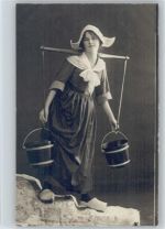 Typen - mit Holzschuhe Wasserträger