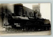 Nr. 1088 mit Tender Foto AK Lokomotive