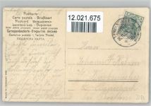 Tauben mit Brief , Gedicht Rosen Jugendstil , Seidenapplikation Stoffapplikation 1909 Lithographie / Prägedruck