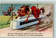 Neujahr - Der Schienenzepp - Makaber - Humor Eisenbahn