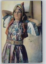 Typen Afrika - Frau aus Mauresque Afrikan. Volkstyp